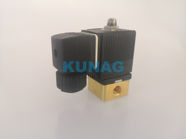 3014型三通电磁阀 黄铜阀体 G1/4接口