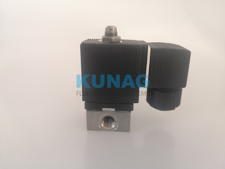 3014型三通电磁阀 不锈钢阀体 G1/8接口