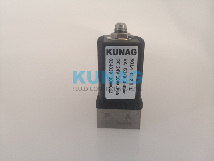 3014型三通电磁阀 不锈钢阀体 G1/8接口