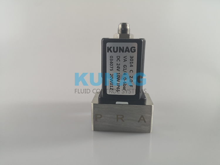 G1/4接口三通电磁阀 2分 不锈钢阀体3014型