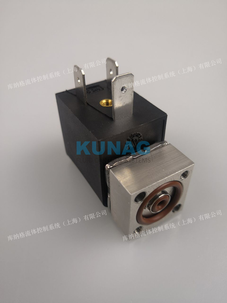 底板式电磁阀 氟橡胶 FKM 耐高温 两通常闭 12V