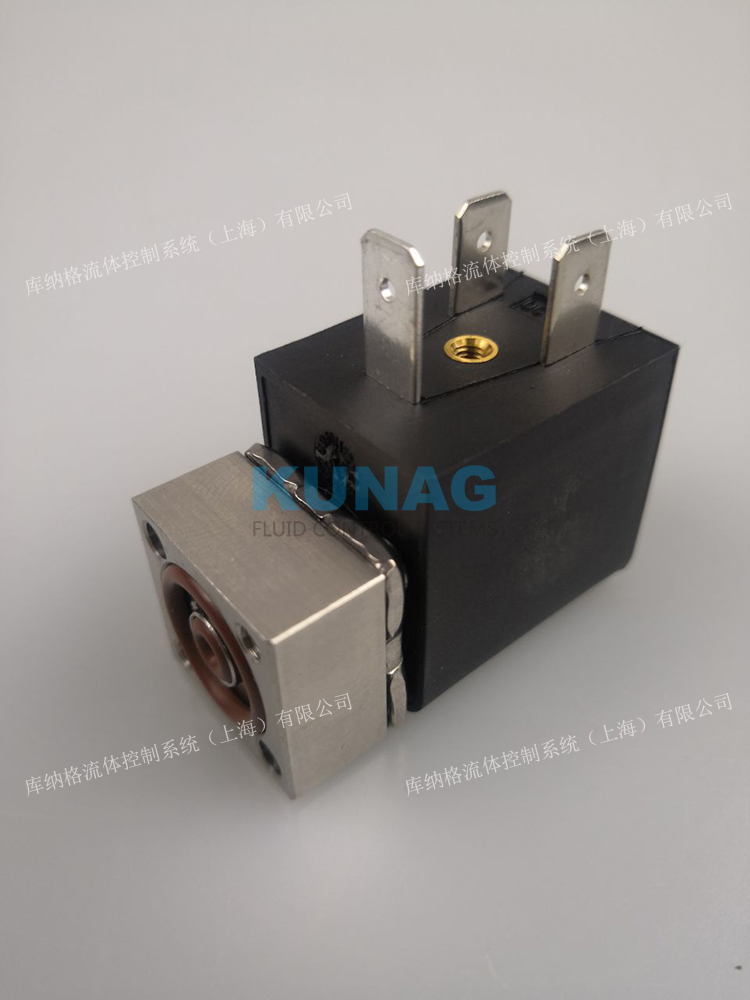 底板式电磁阀 氟橡胶 FKM 耐高温 两通常闭 12V 