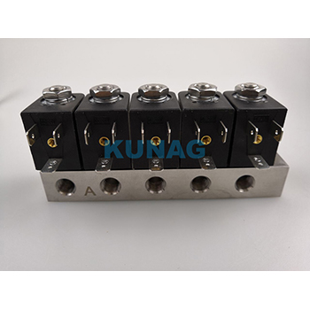 五阀集成电磁阀 组合 不锈钢 微型开关 定制